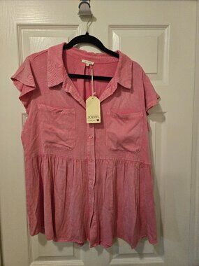 Jodifl pink blouse new with tags